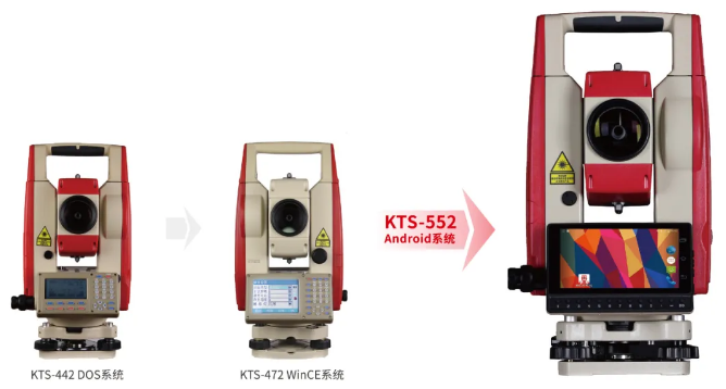 科力達KTS-552智能安卓全站儀，突破傳統全站儀單一作業(yè)模式！